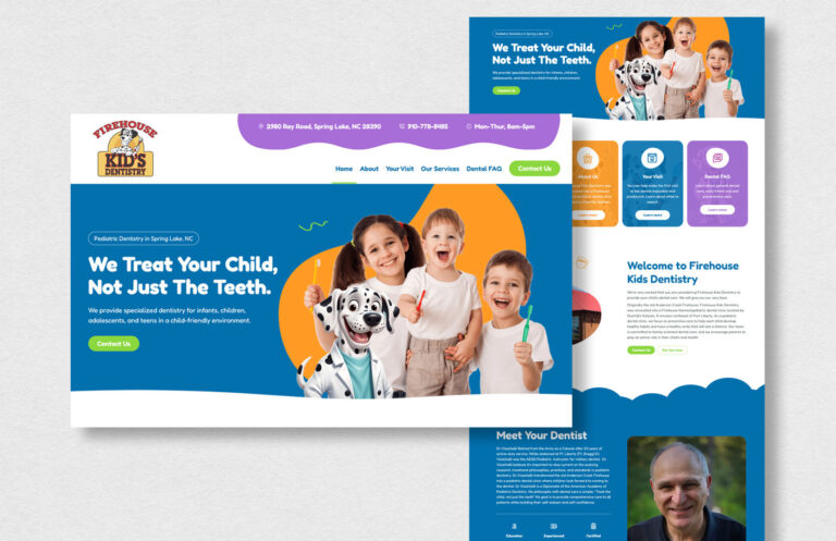 Firehouse Kids Dentistry Website