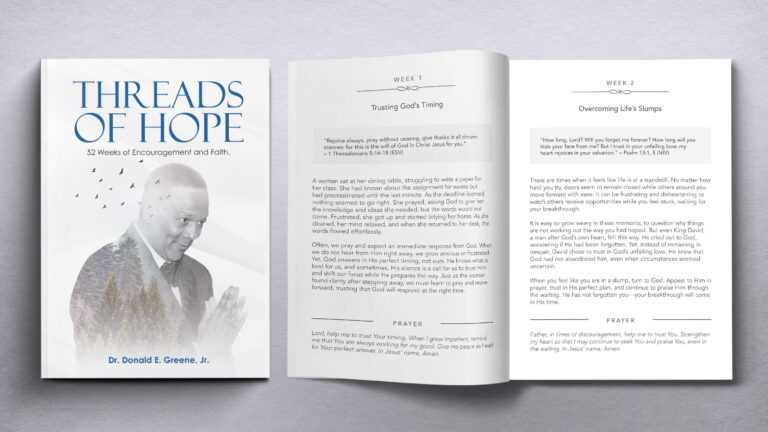 Threads of Hope - Cover, layout, and design