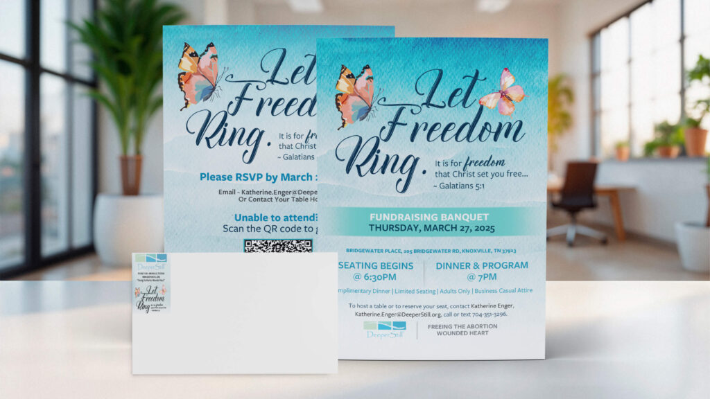 Invitation Front & Back, and Envelope