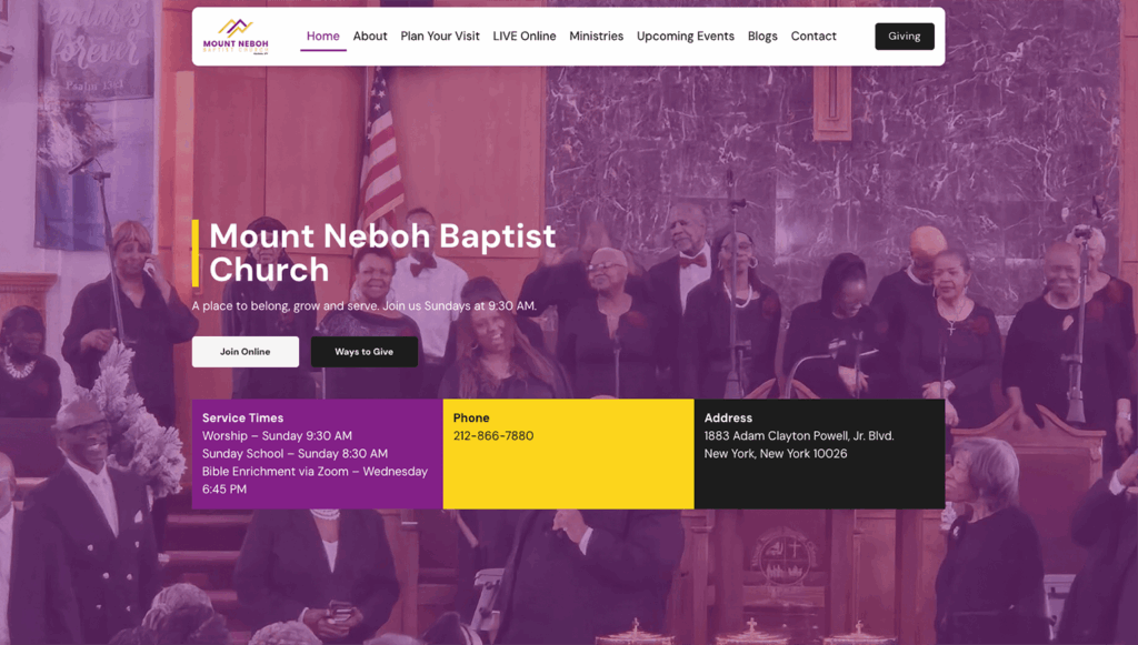 Mount Neboh Baptist Church-Home